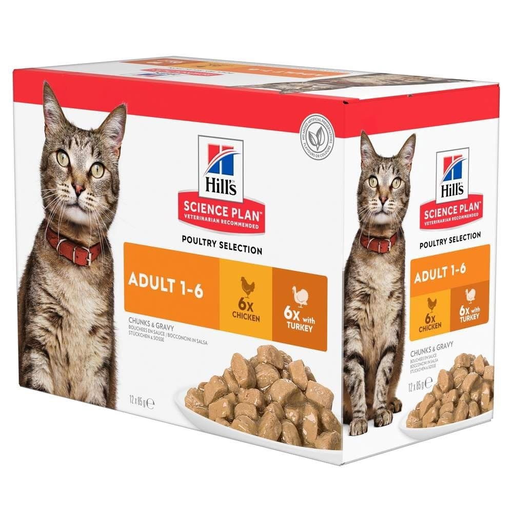 Hill's SP Feline Poultry Multipack 12 x 85 g – Hill's