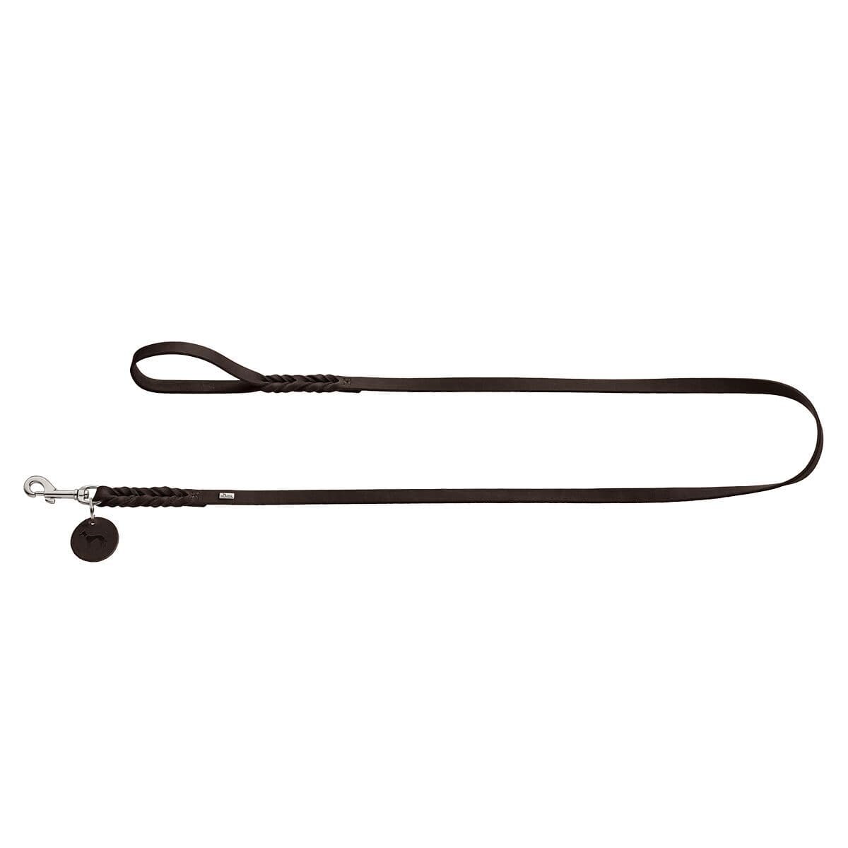 Nahkainen talutushihna Hunter Solid Education, tummanruskea – Hunter