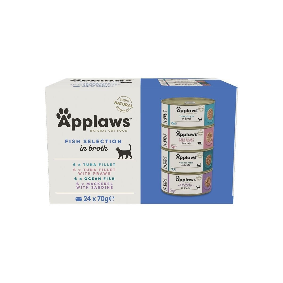 Applaws Kalalajitelma liemessä 24x70g – Applaws