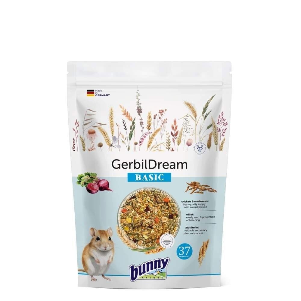 Gerbiilien ruoka Bunny GerbilDream Basic 600g – Bunny Nature