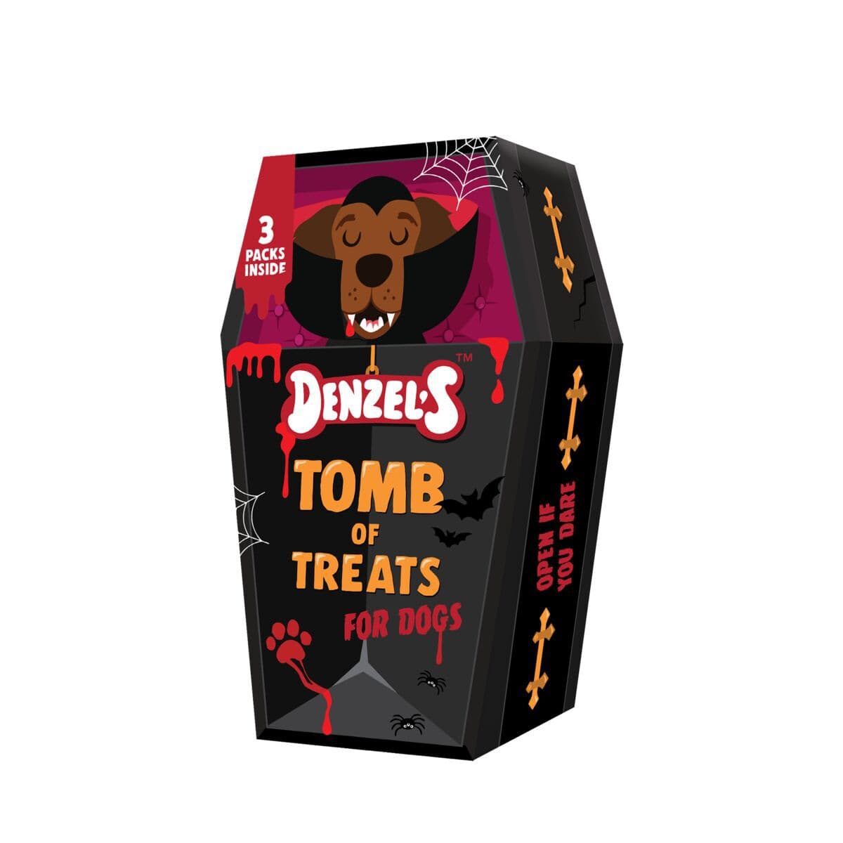 Denzel’s Halloween Tomb of Treats koiran herkkupakkaus – Denzel's