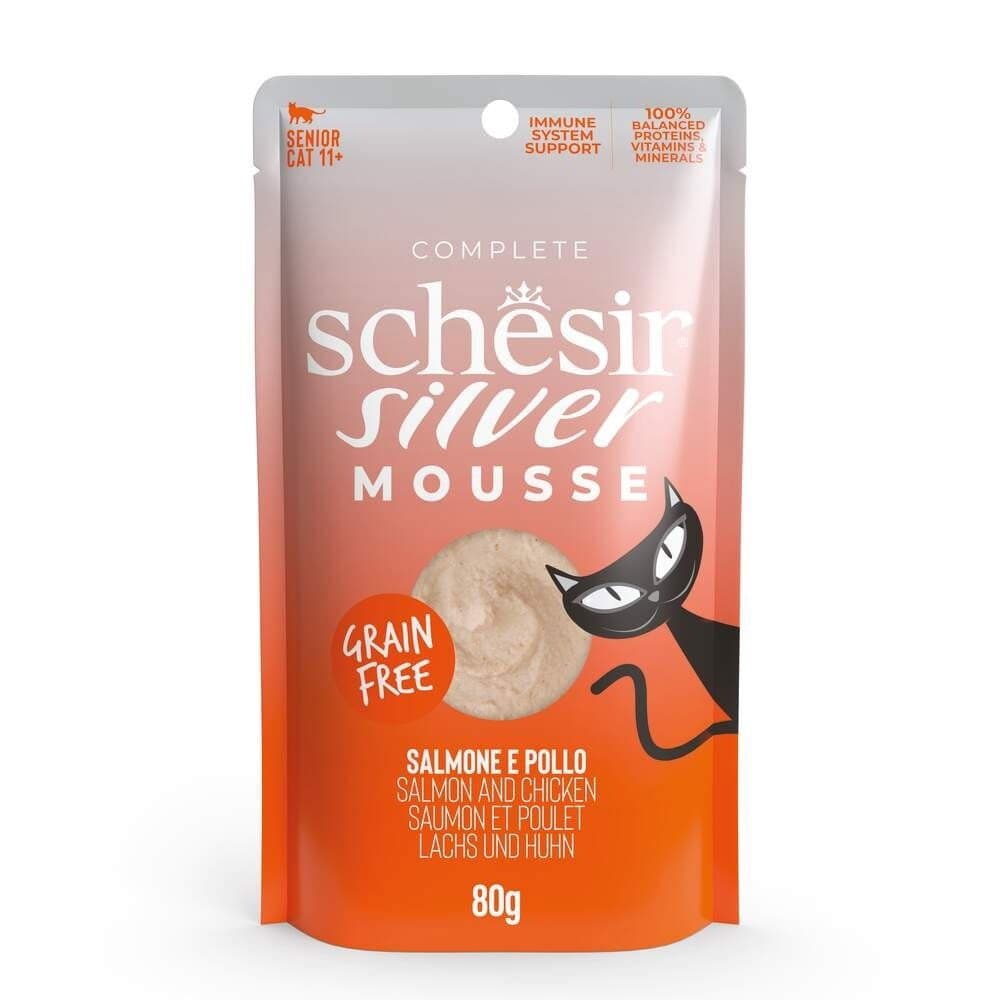 Schesir Silver Mousse lohi & kana 80 g – Schesir