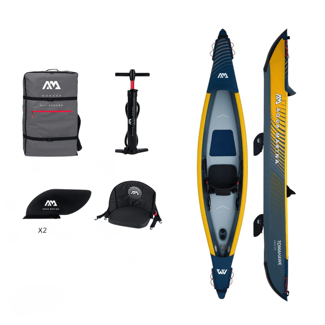 Aqua Marina Tomahawk 375x72 cm ilmatäytettävä kajakki – Aqua Marina
